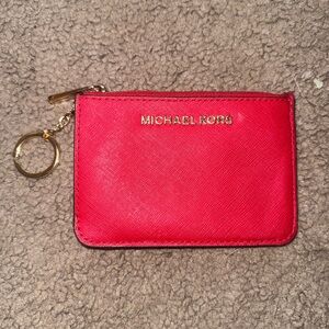 Michael Kors Red Card Holder/Wallet